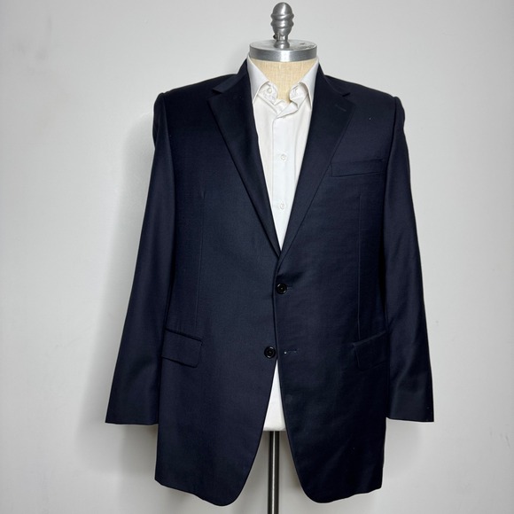 Hickey Freeman Other - Hickey Freeman for Nordstrom 100% Worsted Wool Navy Blazer 44L Ing Loro Piana
